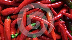 Hot red chillies