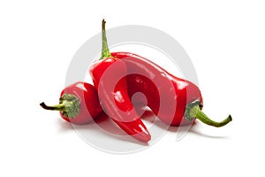 Hot red peppers or Fresno