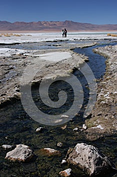 Hot river to Laguna Salada photo