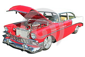 Hot Rod 57 Chev Car Isolated