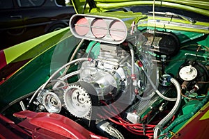 Hot-rod engine photo