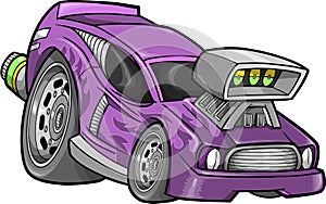 Hot-Rod Race-Car Vector