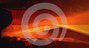 Hot-rolled steel process in steel industry