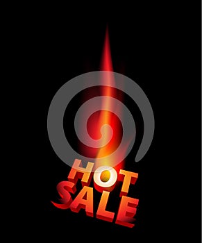 Hot sale anouncement with big flame