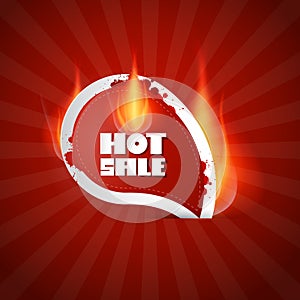 Hot Sale Label with Flames