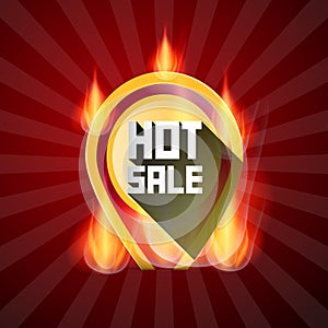 Hot Sale Yellow Label in Flames