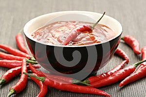 Hot salsa mexicana photo