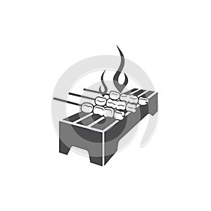 Hot satay illustration