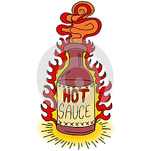 Hot Sauce Bottle