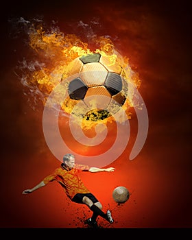 Hot soccer ball