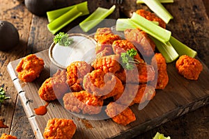 Hot and Spicy Boneless Buffalo Chicken Wings