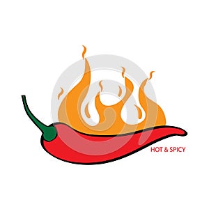 Hot and spicy graphic element