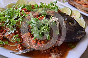 Hot and spicy steam fish