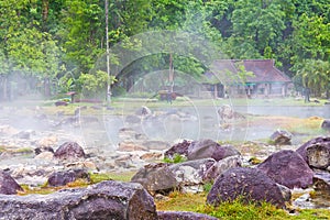 Hot spring at Chae Son national park