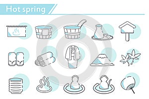 Hot spring icon