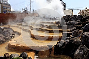 Hot spring in Obama city photo