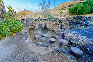 Hot Spring with Roman era ruins, in Hamat Tiberias