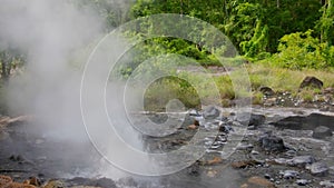 Hot spring sources at at Pong Duet Geyser