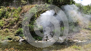 Hot spring in Waimangu Valley