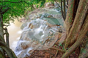 Hot Spring Waterfall in Krabi,Thailand