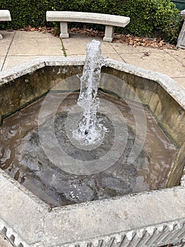 Hot Springs Arkansas running water fountain off vthe mountain
