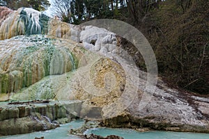 Hot Springs of Bagni San Filippo, Italy photo