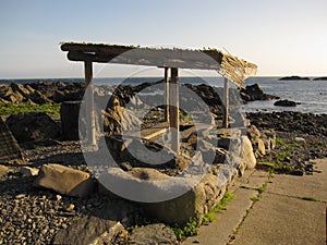 Hot springs on the beach