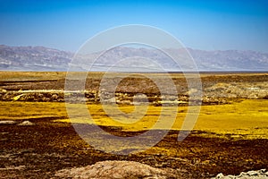 Hot springs in Dallol, Danakil Desert, Ethiopia