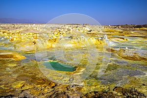 Hot springs in Dallol, Danakil Desert, Ethiopia