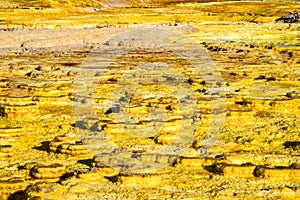 Hot springs in Dallol, Danakil Desert, Ethiopia