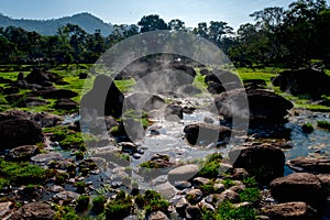 Hot Springs at Doi Pha Hom Pok National Park, Fang, Chiang mai, Thailand