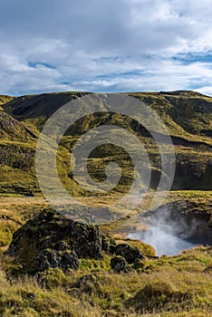 Hot springs among the green hills