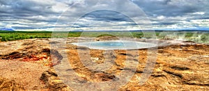 Hot springs in Haukadalur Valley - Iceland