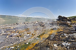 Hot springs at Lake Bogoria in Kenya.