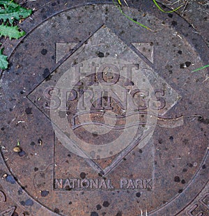 Hot Springs National Park Manhole Cover