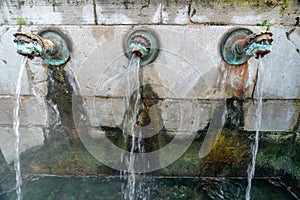 Hot springs `NÃÂ©he` from Dax in southwest France. photo