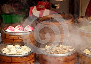 Hot Steamers with Dim Sum Dishes