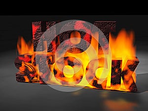 Hot Stock Fire Text