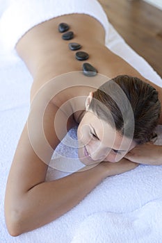 Hot stone massage