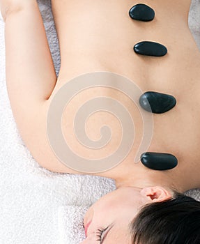 Hot stone massage