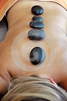 Hot stones massage