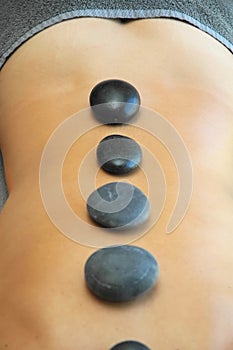 Hot stones massage