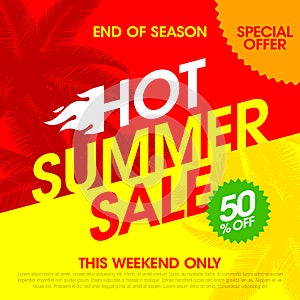 Hot Summer Sale banner