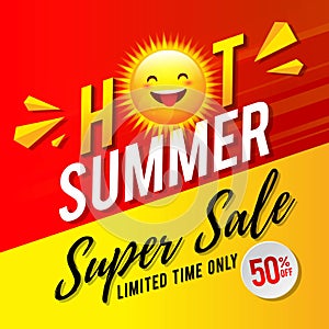 Hot Summer Super Sale Flyer Design