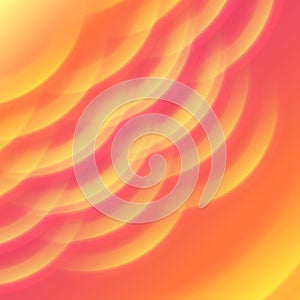 Hot sun light and heat wave abstract background