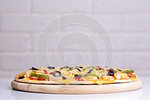 Hot and tasty pizza