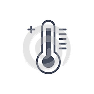 Hot Temperature Weather Icon Climate Forecast Concept