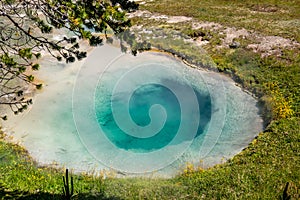 Hot thermal spring in Yellowstone