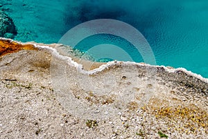 Hot thermal spring in Yellowstone