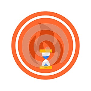 Hot Time Circle Icon